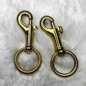 3/4" Natural Brass Swivel Bolt Snap Solid Brass snap hooks